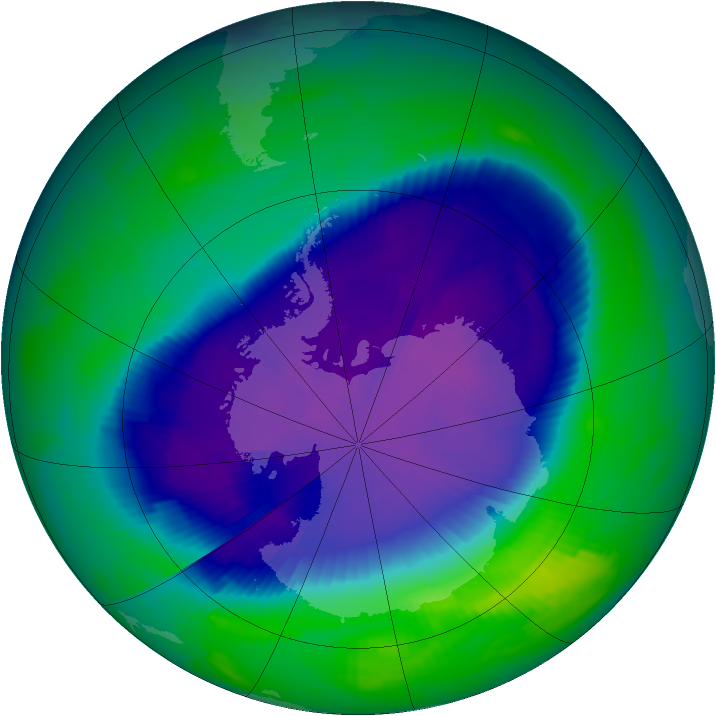 Ozone Map 1997-09-28